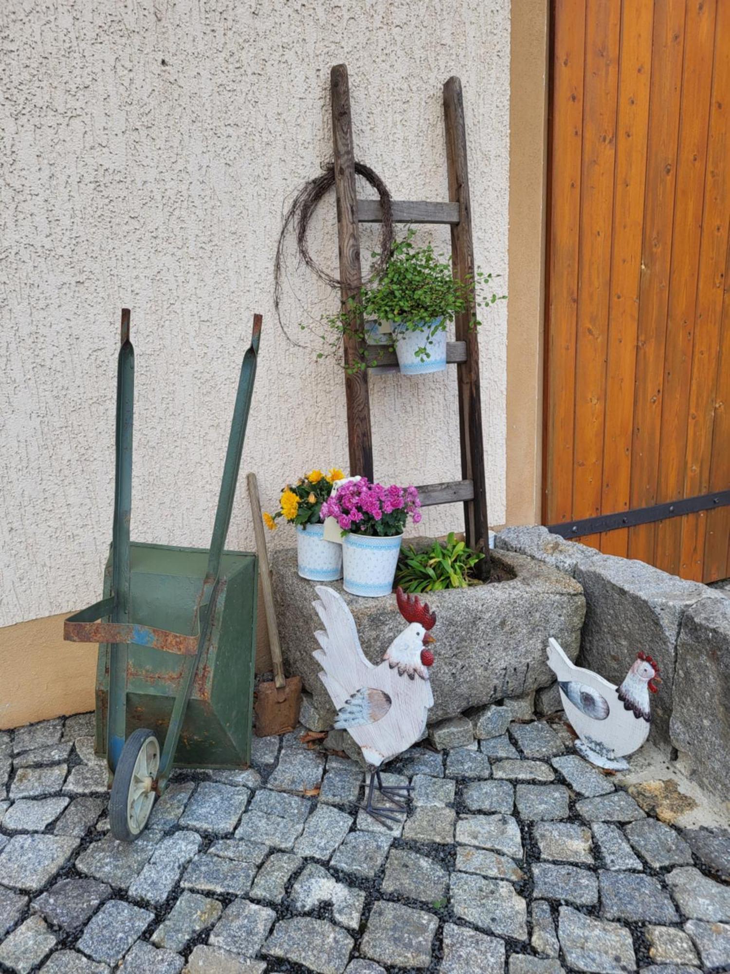 Ferienwohnung Am Wasserturm Mit Kleinem Bauernhof Baruth Exterior photo